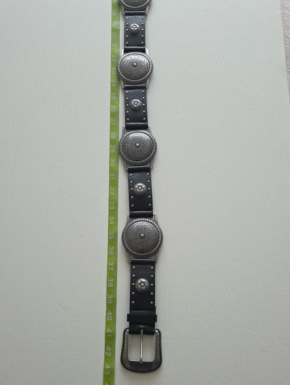 Black Belt with Decorative Silver Studs